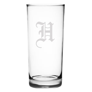 Olde English 1-Letter Monogram Highball Glass