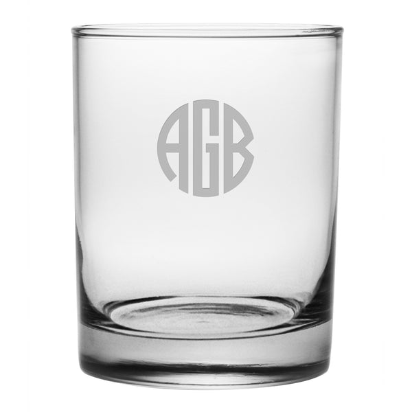 Circle 3-Letter Monogram Drinkware