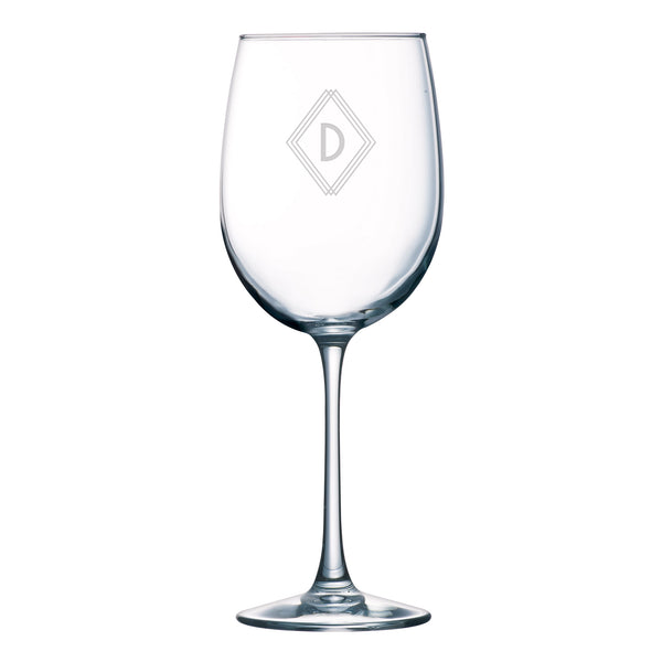 Deco Diamond Monogram Drinkware