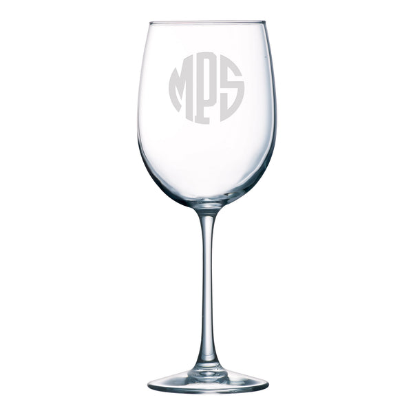 Circle 3-Letter Monogram Drinkware