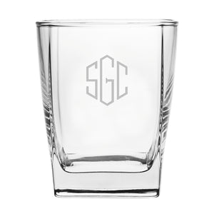 Classic 3-Letter Monogram (Hand-Cut) Drinkware
