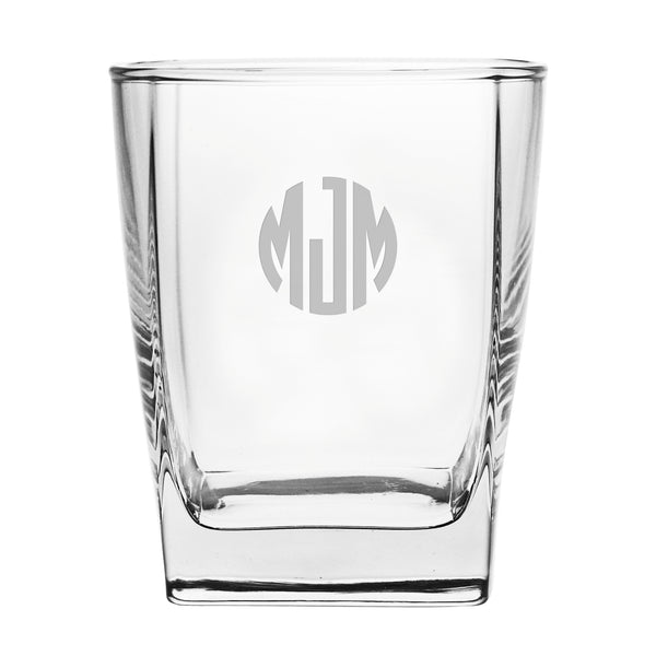 Circle 3-Letter Monogram Drinkware
