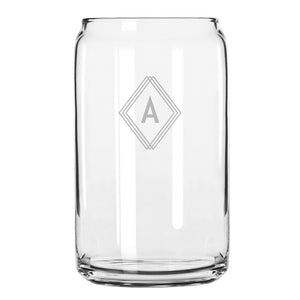Deco Diamond Monogram Drinkware
