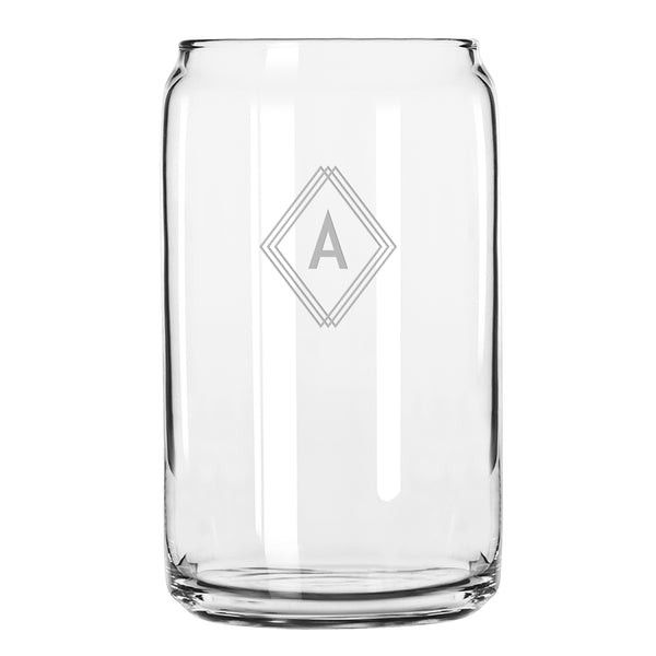 Deco Diamond Monogram Drinkware