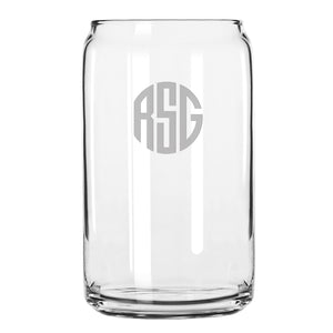 Circle 3-Letter Monogram Drinkware
