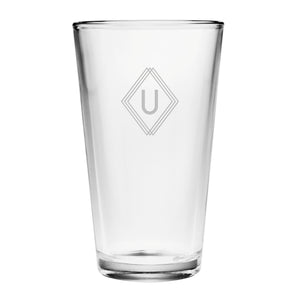 Deco Diamond Monogram Drinkware