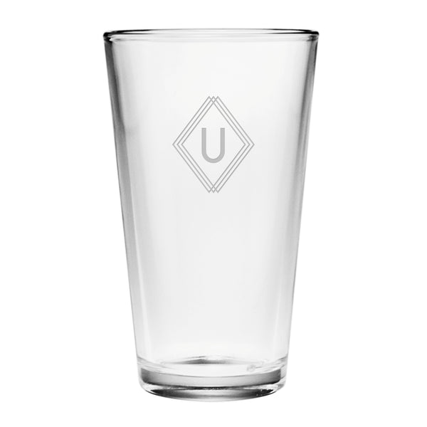 Deco Diamond Monogram Drinkware