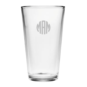 Circle 3-Letter Monogram Drinkware