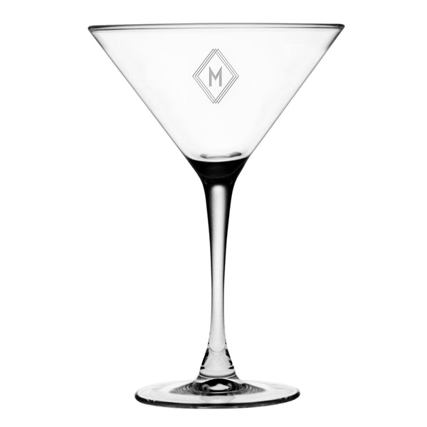 Deco Diamond Monogram Drinkware