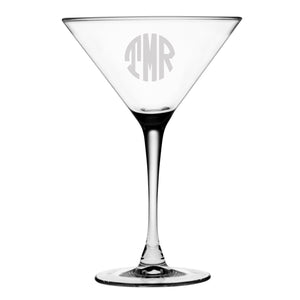 Circle 3-Letter Monogram Drinkware