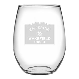 Entering Sign Drinkware - Personalized City/Town and Established Date