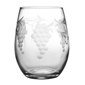 Sonoma (Grape Vine) Hand Cut Drinkware