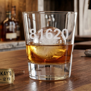 Zip Code (Customized) Double Old Fashion Glass