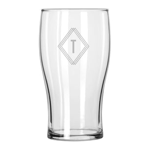Deco Diamond Monogram Drinkware
