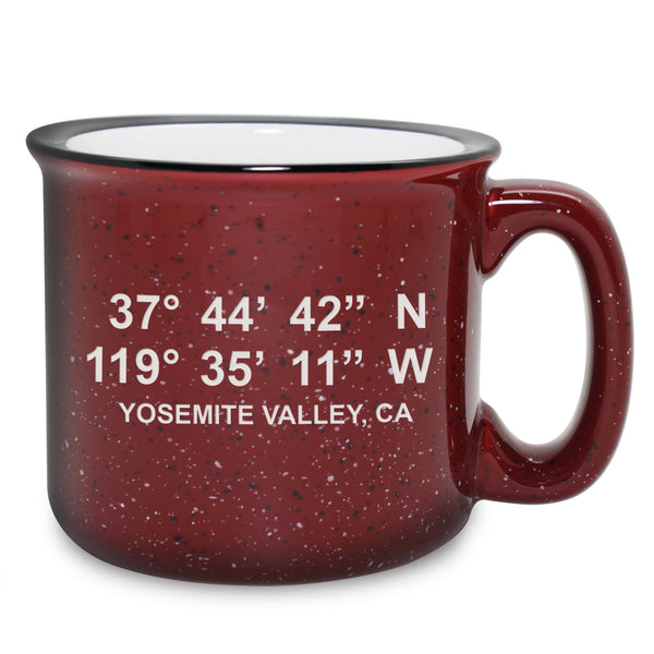 Latitude and Longitude Ceramic Camp Mug