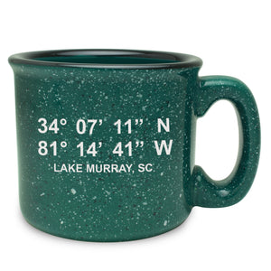 Latitude and Longitude Ceramic Camp Mug