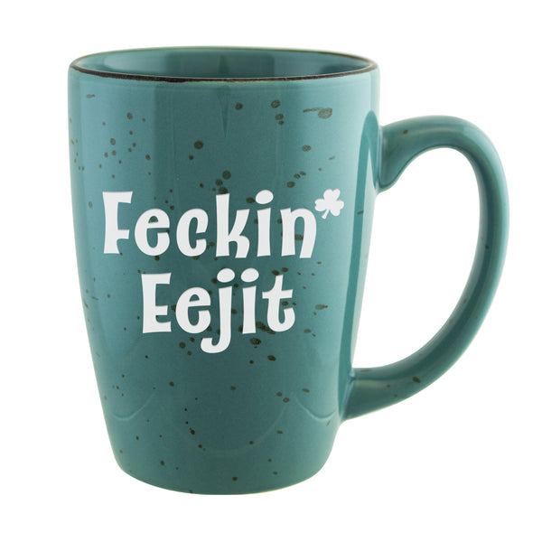 Feckin' Eejit Etched Ceramic Galveston Mug