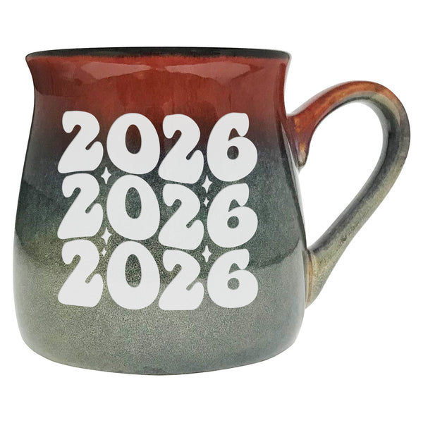 Groovy Grad Etched Ceramic Mug
