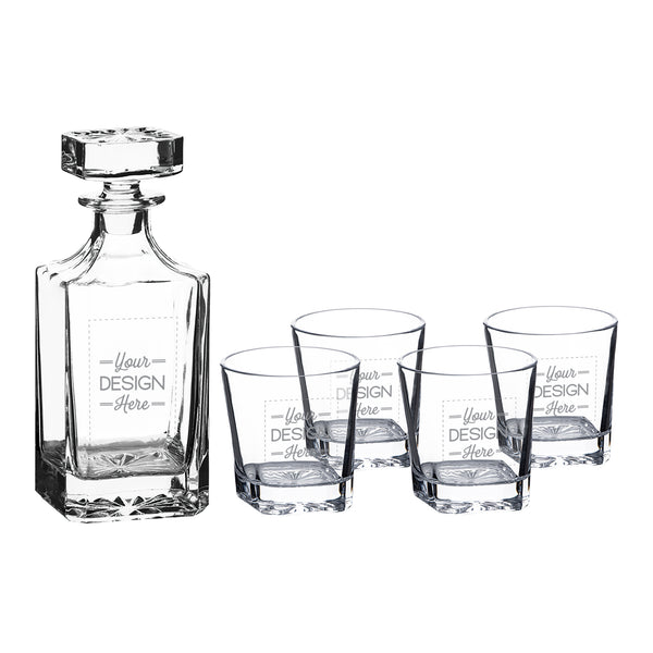 CUSTOM 5-Piece Decanter Set