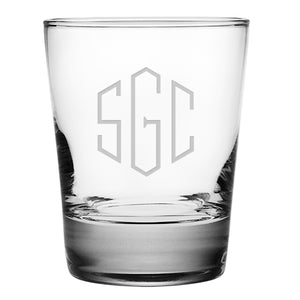 Classic 3-Letter Monogram (Hand-Cut) Drinkware