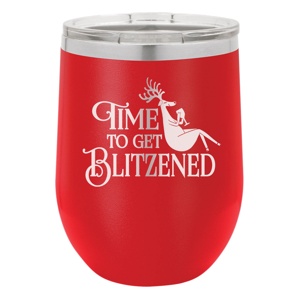 Time To Get Blitzened Etched Insulated Stemless Tumbler