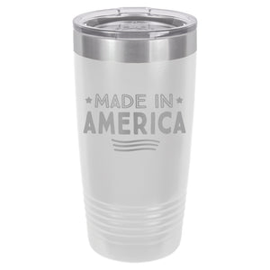 Made in America Etched Insulated Tumbler & Lid