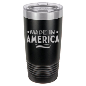 Made in America Etched Insulated Tumbler & Lid