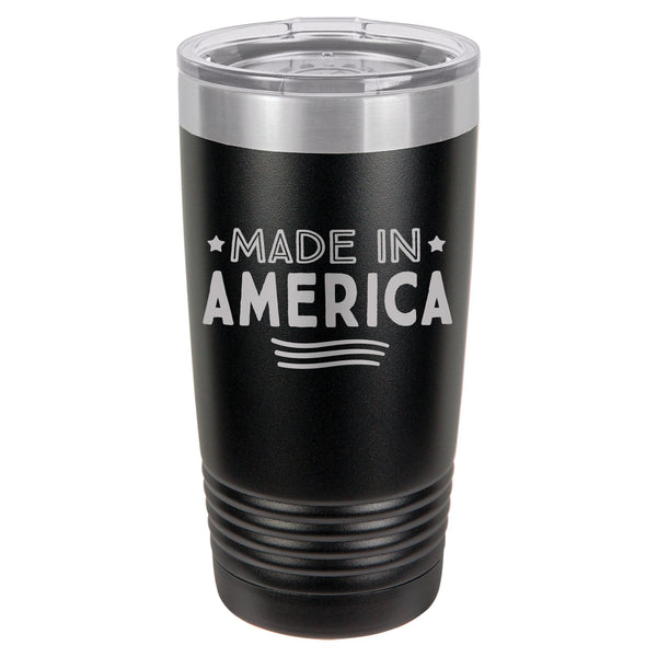 Made in America Etched Insulated Tumbler & Lid