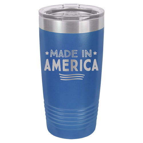 Made in America Etched Insulated Tumbler & Lid