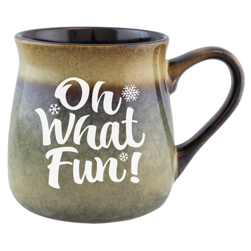 Oh What Fun! Etched Ceramic Mug