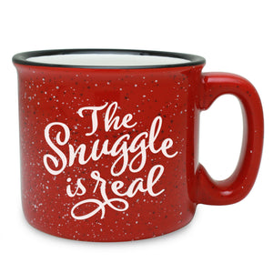 The Snuggle is Real Etched Ceramic Camp Mug