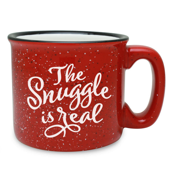 The Snuggle is Real Etched Ceramic Camp Mug