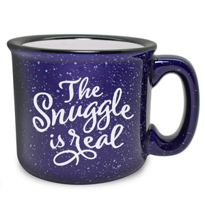 The Snuggle is Real Etched Ceramic Camp Mug