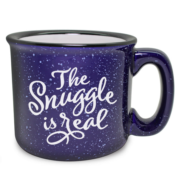 The Snuggle is Real Etched Ceramic Camp Mug