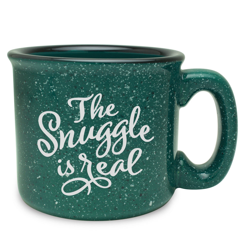 The Snuggle is Real Etched Ceramic Camp Mug