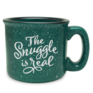 The Snuggle is Real Etched Ceramic Camp Mug