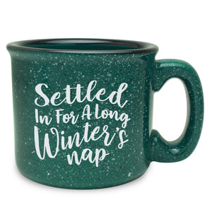 A Long Winter's Nap Etched Ceramic Camp Mug