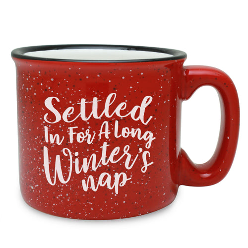 A Long Winter's Nap Etched Ceramic Camp Mug