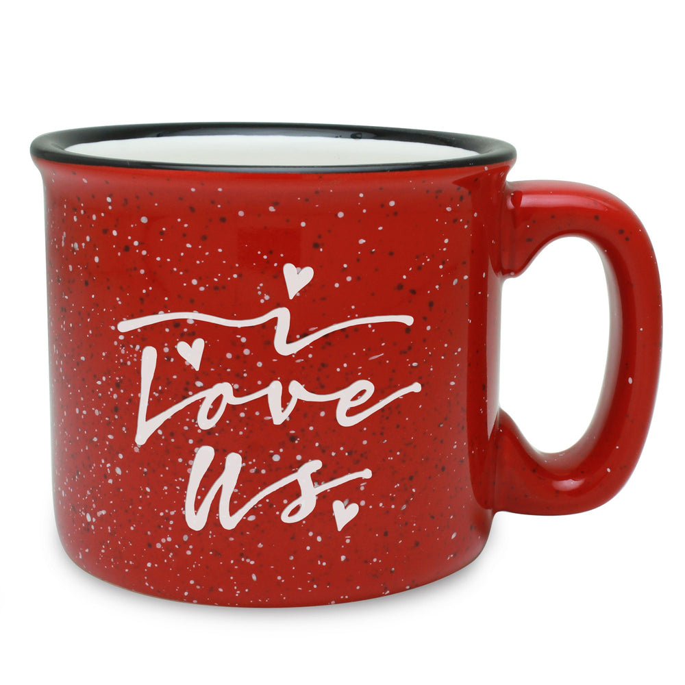 I Love Us Etched Ceramic Camp Mug