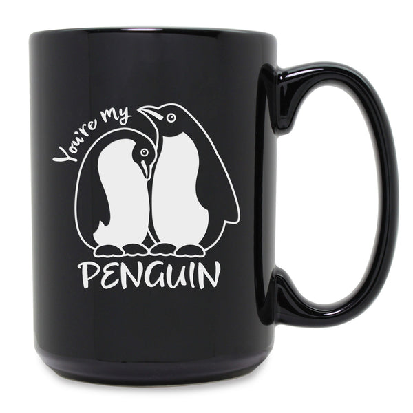You're My Penguin Etched Ceramic Mug