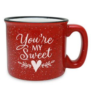 You're My Sweet (Heart) Etched Ceramic Camp Mug