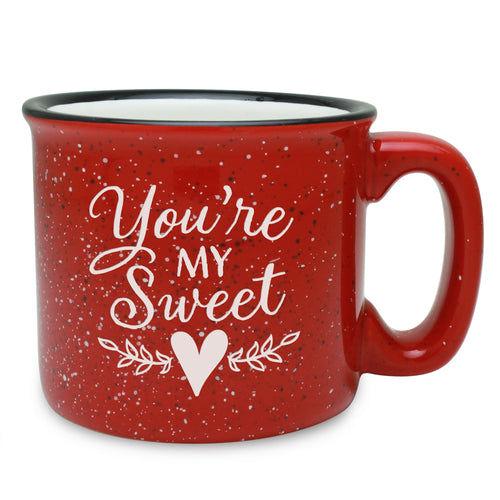 You're My Sweet (Heart) Etched Ceramic Camp Mug
