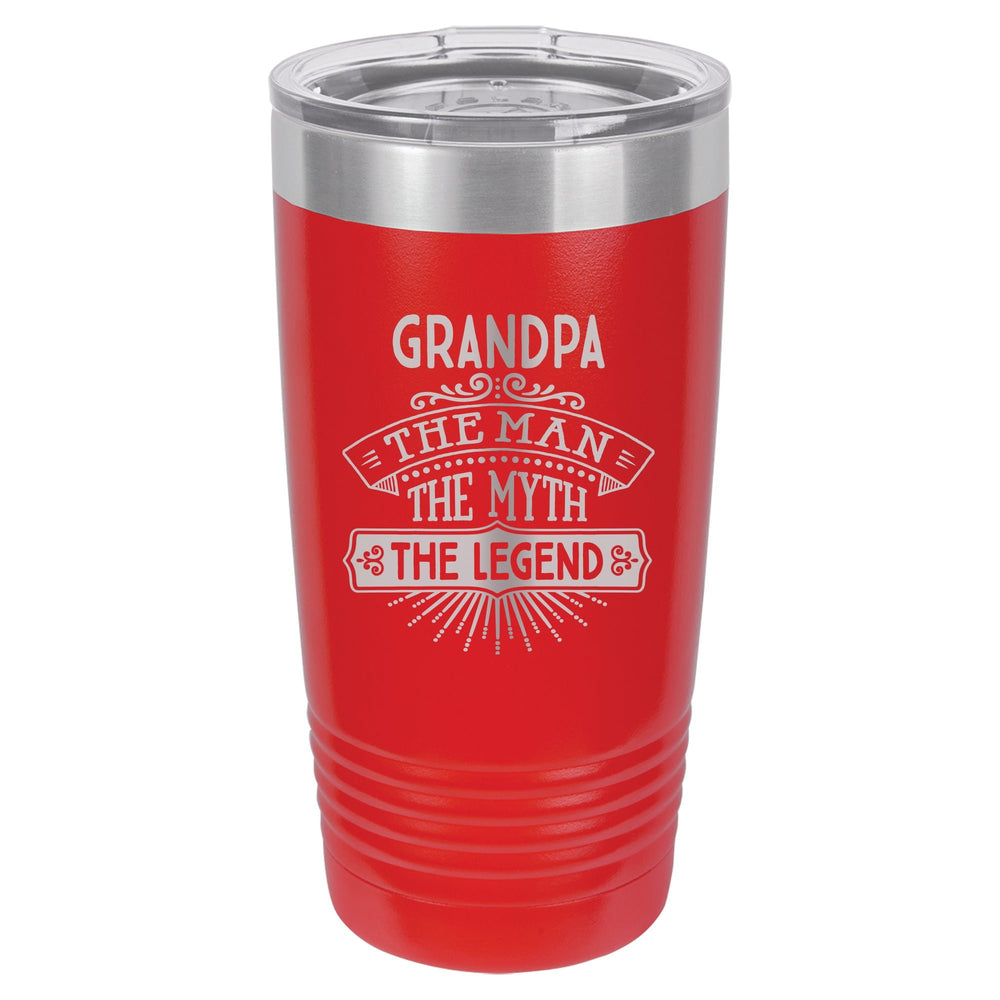 The Man The Myth The Legend Etched Insulated Tumbler & Lid