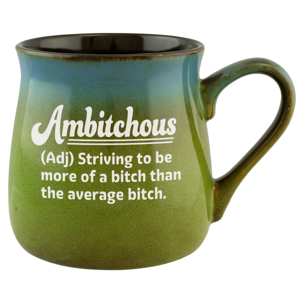 Ambitchous Etched Ceramic Mug