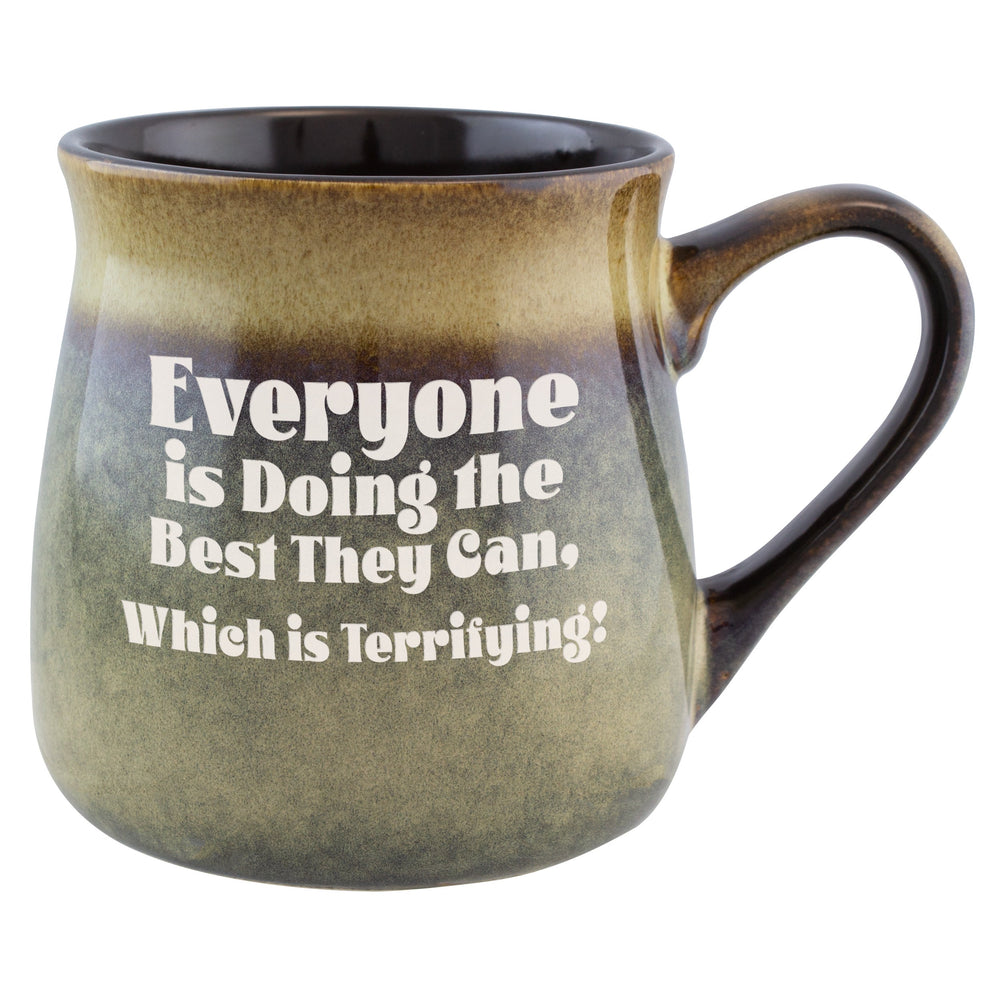 Everyone Is Doing the Best They Can, Which Is Terrifying! Etched Ceramic Mug