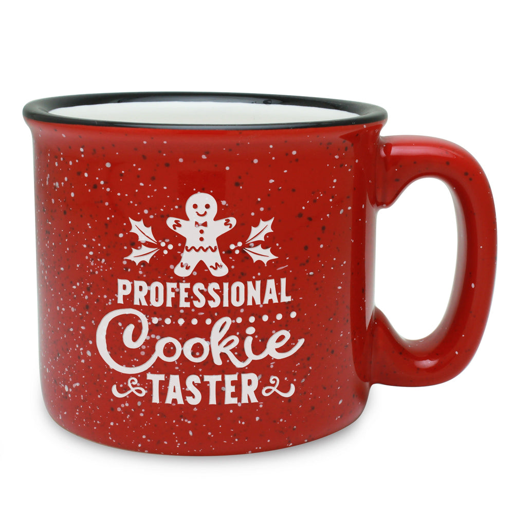 Professional Cookie Taster Etched Ceramic Camp Mug