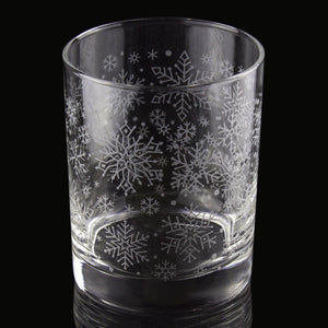 Snowflake Wrap Rocks Glass