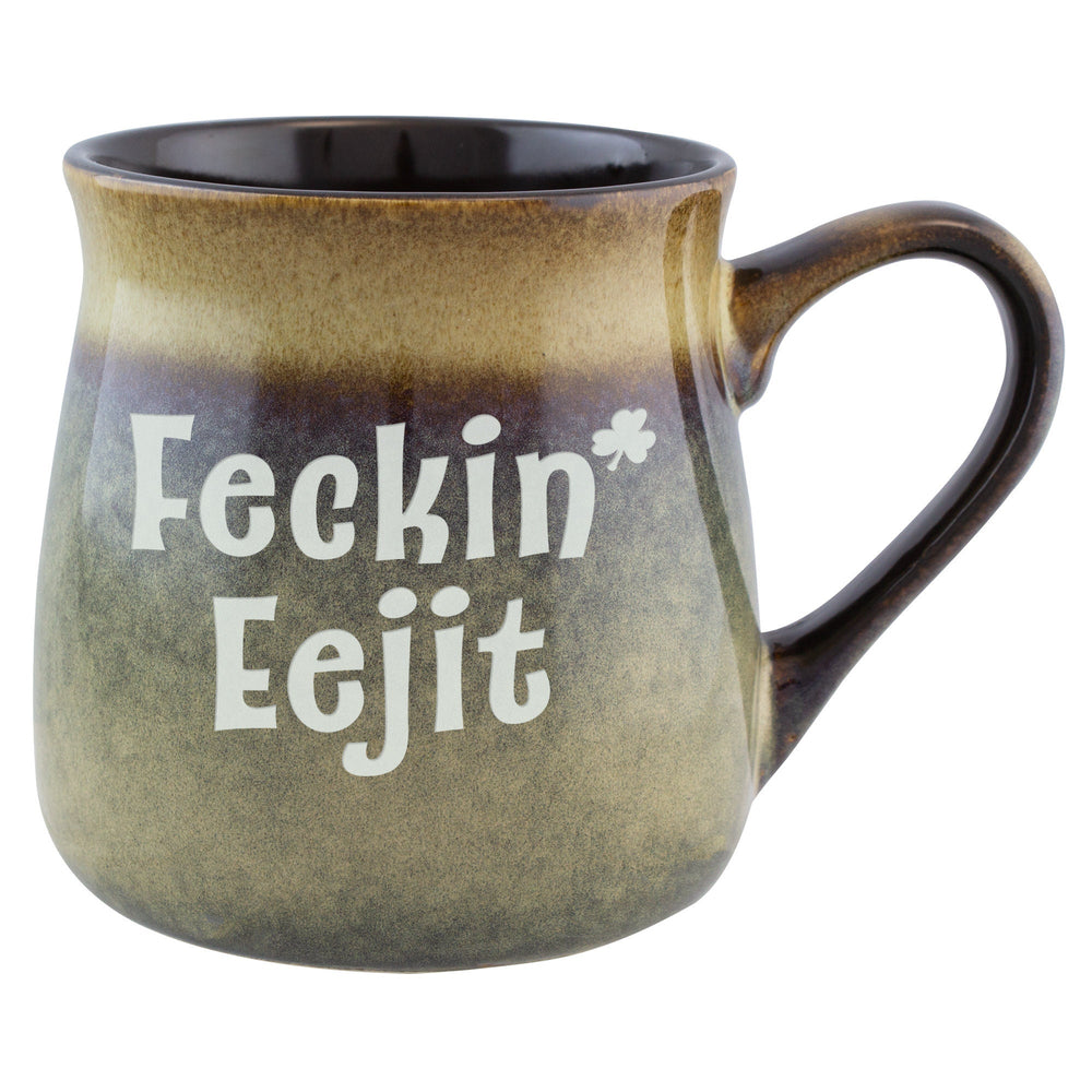 Feckin' Eejit Etched Ceramic Tavern Mug