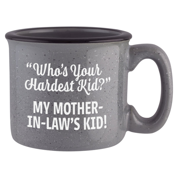 Who's Your Hardest Kid? Etched Ceramic Camp Mug