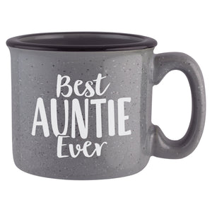 Best Auntie Ever Etched Ceramic Camp Mug